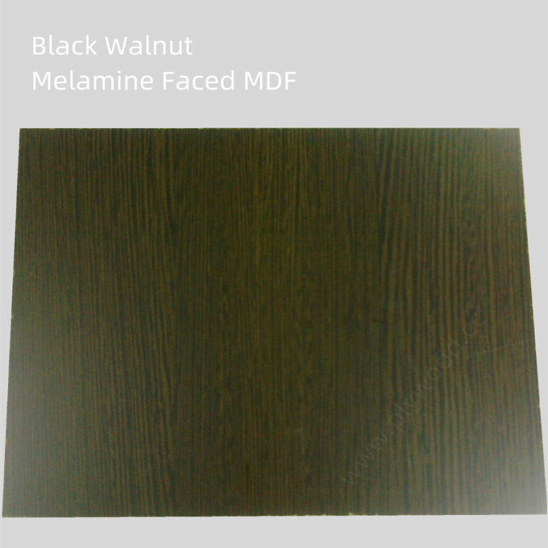 Black Walnut Melamine Faced Mdf